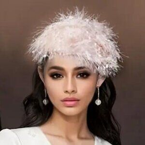 BLUSH PINK HEADBAND CAP